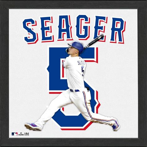 Corey Seager Rangers "Impact Jersey" Custom Framed Photo | Pristine Auction