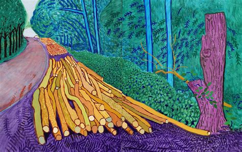 More Felled Trees on Woldgate, 2008, 244×152 cm by David Hockney ...