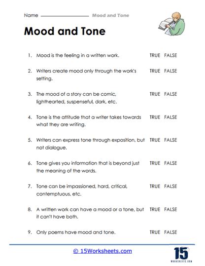 Mood and Tone Worksheets - 15 Worksheets.com - Worksheets Library