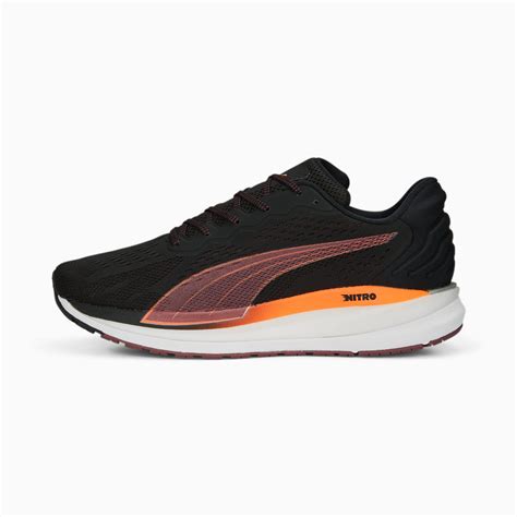 Magnify NITRO Surge Men's Running Shoes | PUMA Black-Ultra Orange ...