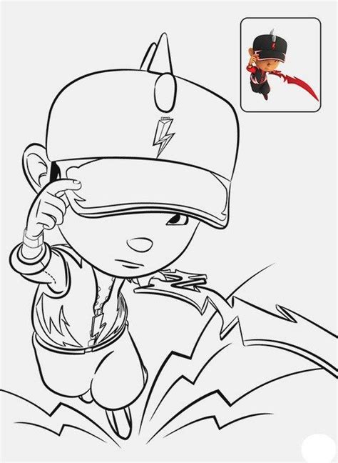 Boboiboy Thunderstorm Coloring Page For Kids Free Boboiboy Printable ...