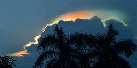 EarthSky | Iridescent clouds have rainbow colors