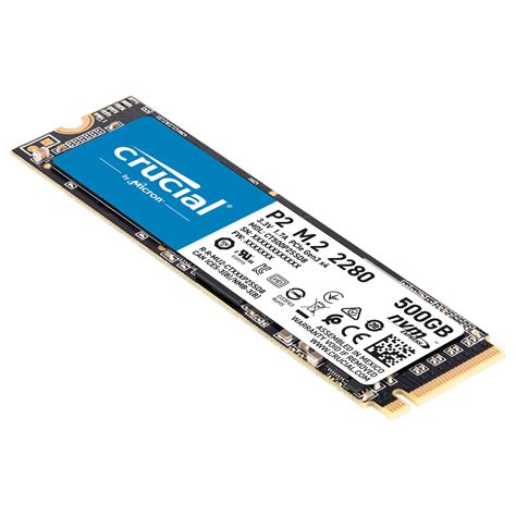 Crucial P2 M.2 PCIe NVMe 500GB P2 M.2 PCIe - Disco SSD - LDLC