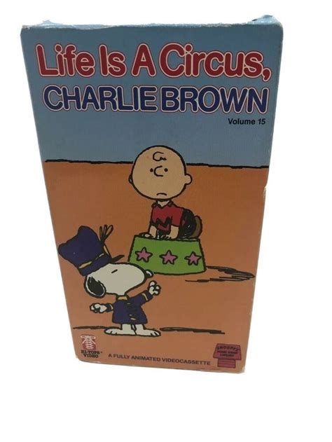 Life Is A Circus Charlie Brown Vol 15 VHS Peanuts Snoopy Home Video Schulz