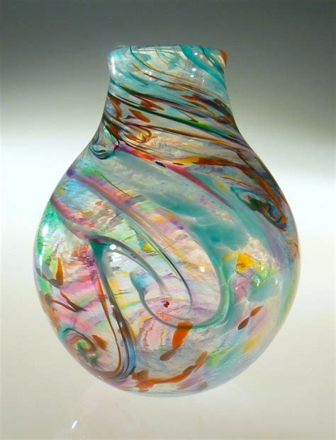 Blown Art Glass | Gekleurd glas, Glasblazen, Vazen