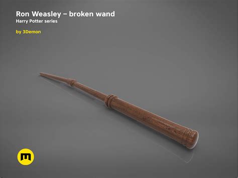 3D ron weasley broken wand model - TurboSquid 1287040