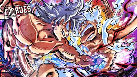 Download Goku Ultra Instinct (Dragon Ball) Monkey D. Luffy Gear 5 (One ...