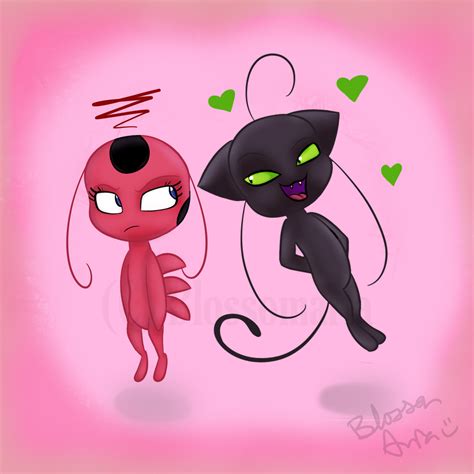 Tikki and Plagg Heh by BlossomAria on DeviantArt