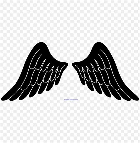 Angel Wings Clipart Black And White