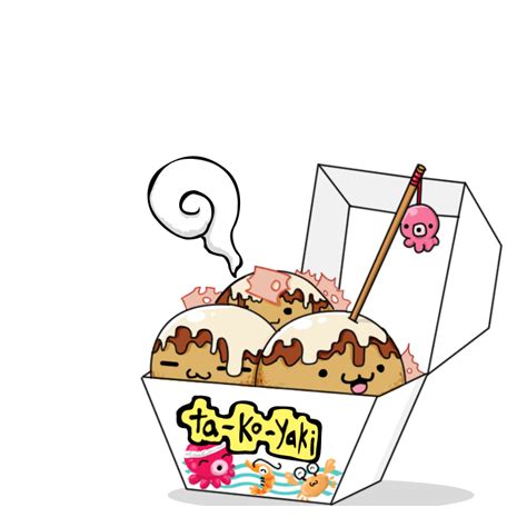 takoyaki | Kawaii doodles, Cute food drawings, Kawaii drawings