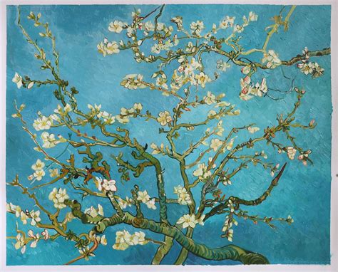 Branches with Almond Blossom 1885 - Vincent van Gogh Paintings | Van ...