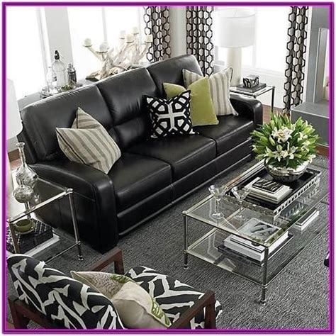 Living Room Black Furniture Decorating Ideas