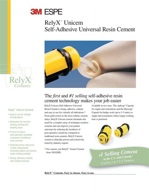 RelyX Unicem Self-Adhesive Universal Resin Cement - Dental Lab ...