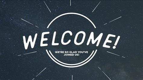 Generic Welcome Slides - Church Media Drop