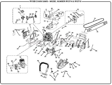 Ryobi RY 3714 (090382003) - Ryobi Chainsaw, Rev 01 (2018-05) General ...