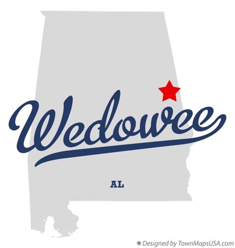 Map of Wedowee, AL, Alabama