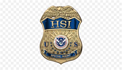 Homeland Security Investigations - Hsi Special Agent Badge Over White ...