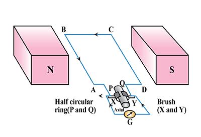 Explain the work of an Electric Generator with dia toppr.com