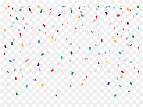 Realistic colorful confetti on transparent background PNG - Similar PNG