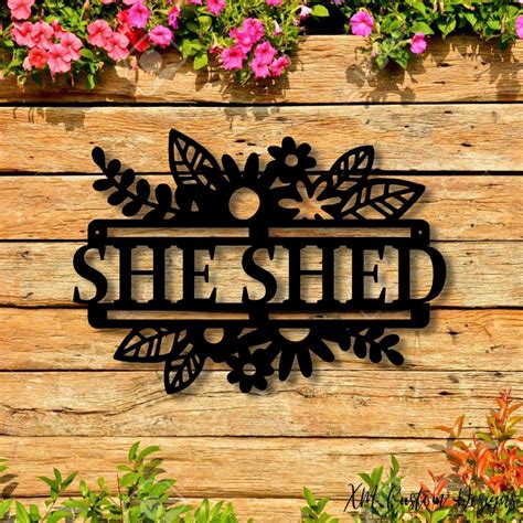 She Shed Metal Sign Outdoor Metal Decor She Shed Sign | Etsy Canada ...