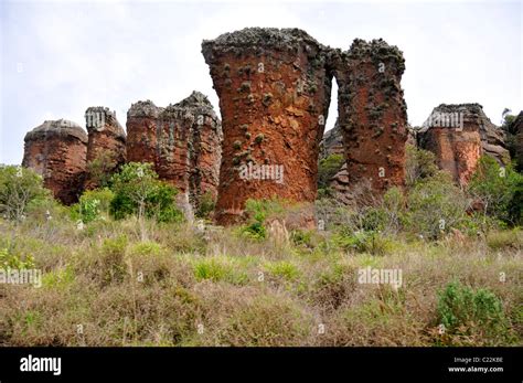 Intriguing sandstone formations, Vila Velha State Park, Ponta Grossa ...