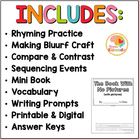 The Book with No Pictures by B. J. Novak Activities | Made By Teachers