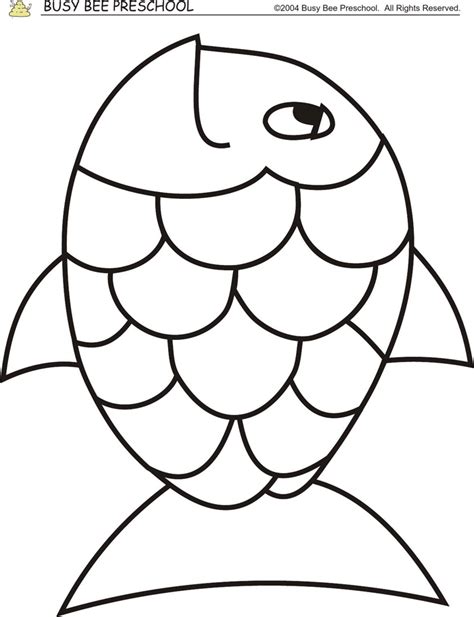 Rainbow Fish Fish Coloring Pages