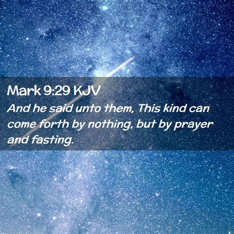 Mark 9:29 KJV Bible Verse Images