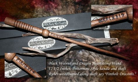 Wand designs, black walnut wood