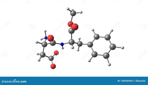 Aspartame Molecular Structure Isolated On Black Royalty-Free ...