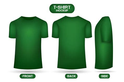 Plain green t-shirt mockup 13387742 Vector Art at Vecteezy