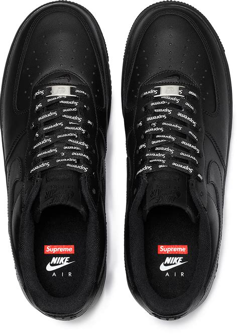 Supreme Nike Air Force 1 Low 2020 White CU9225-100 Black CU9225-001 ...