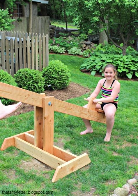 DIY See Saw for Big Kids - Jaime Costiglio