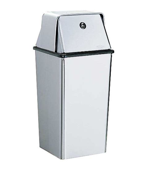 Floor-Standing Waste Receptacle with Top | Bobrick