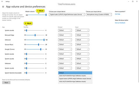 Adjust Volume Level of Individual Devices and Apps in Windows 10 ...