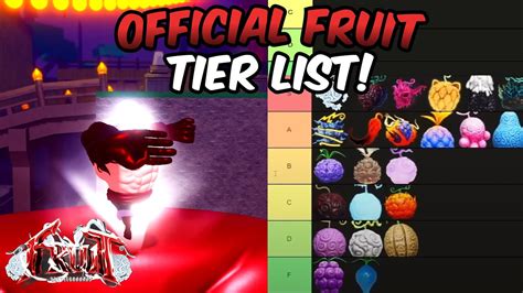 Fruit Battlegrounds Fruit Tier List! | Ranking All Best Fruit Tier List ...