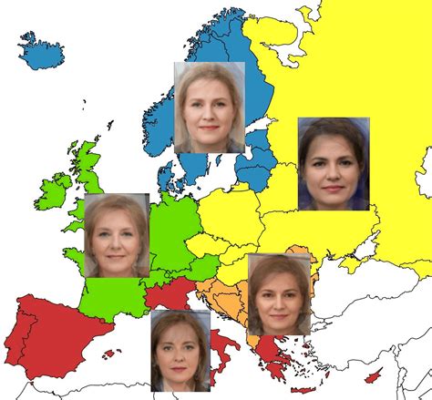 Average face of Europe female leaders (prime ministers and presidents ...