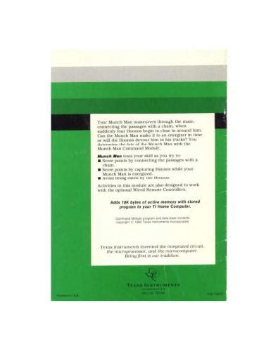 Texas Instruments TI 99-4A Manuals Pack for RocketLauncher ...