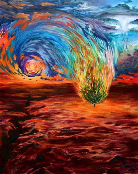 Burning bush painting | Worship art, Prophetic art, Burning bush