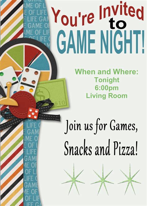 game night invitation clipart 20 free Cliparts | Download images on ...