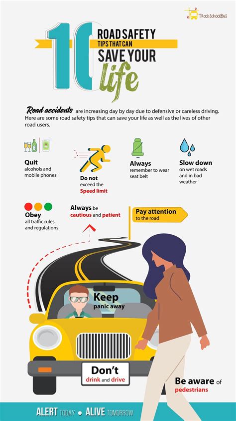 10 Road Safety Tips That Can Save Your Life #infographic #Safety #Road ...