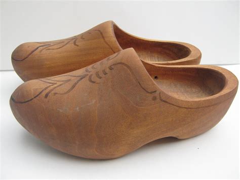 Vintage Dutch Wooden Clogs