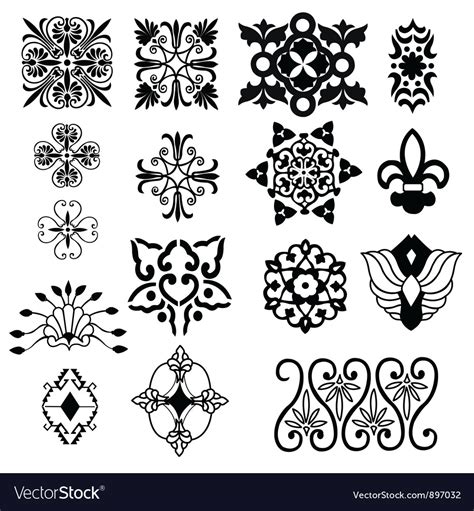 Decorative design elements Royalty Free Vector Image