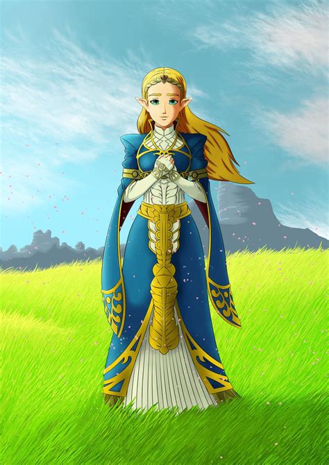 Princess Zelda Breath Of The Wild Artwork