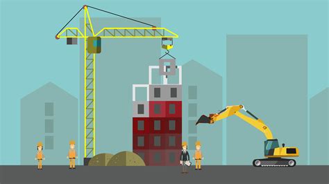 Flat animation design - Construction - by Ian Tully | Animation design ...