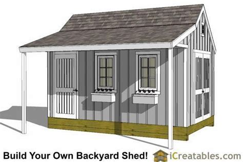 10x16 garden shed plans with porch #sheddesigns #storageshedplans ...