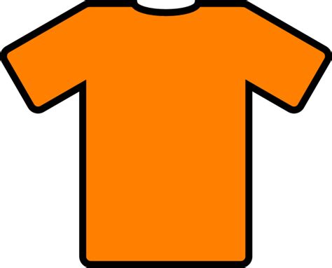 Orange Tshirt Clip Art at Clker.com - vector clip art online, royalty ...