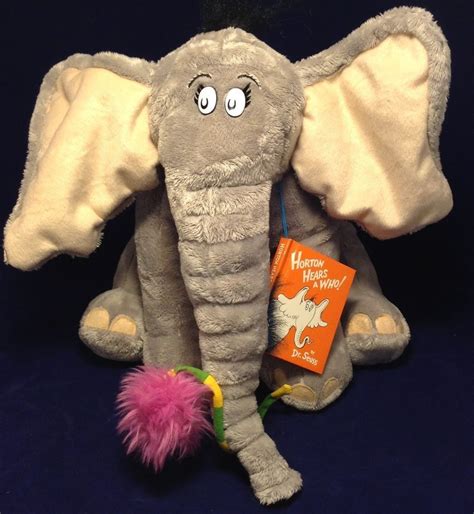 HORTON Hears a Who Dr. Seuss Elephant Soft Plush 13" Macys 2008 Limited ...