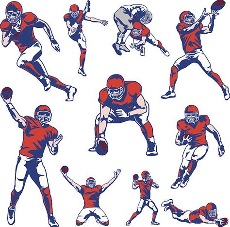 Royalty Free American Football Player Clip Art, Vector Images ...