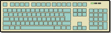 keyboard outline clipart - Clipground